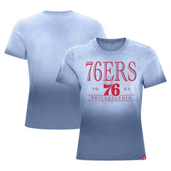 Philadelphia 76ers Sportiqe Women's Arcadia Sun-Dipped T-Shirt Royal - NBA