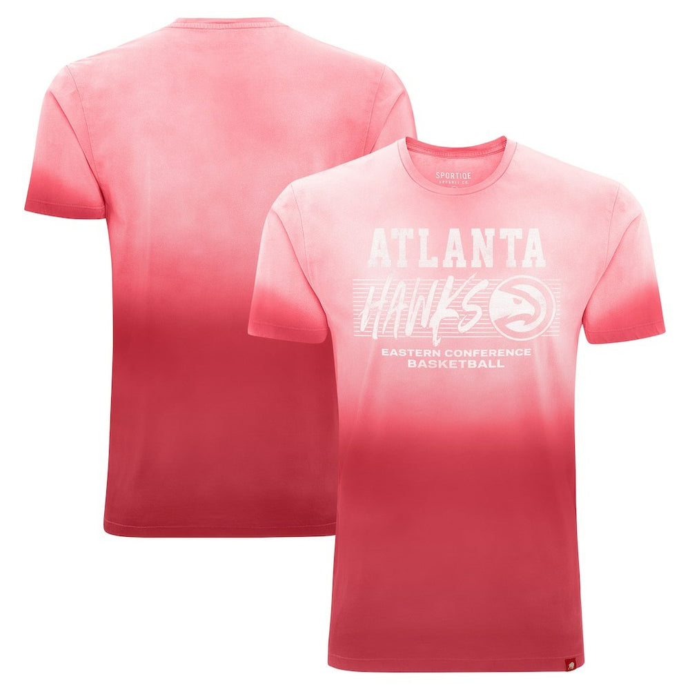 Atlanta Hawks Sportiqe Unisex Bingham Sun-Fade T-Shirt Red - NBA