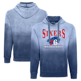 Philadelphia 76ers Sportiqe Unisex Blake Sun-Fade Pullover Hoodie Royal - NBA