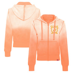 Phoenix Suns Sportiqe Women's Carli Sun Fade Full-Zip Hoodie Orange - NBA