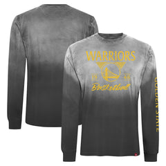 Golden State Warriors Sportiqe Unisex Mohave Sun-Dipped Long Sleeve T-Shirt Black - NBA