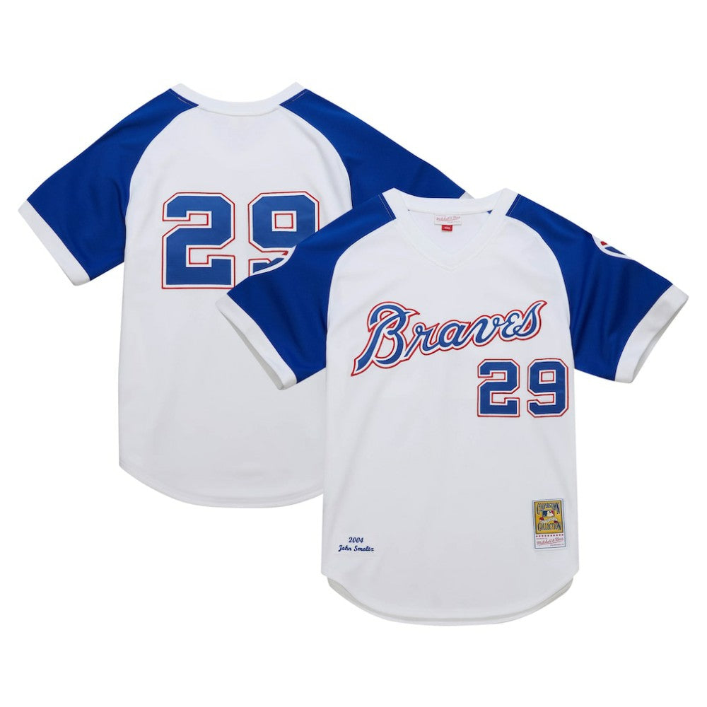 John Smoltz Atlanta Braves Mitchell & Ness 2004 Cooperstown Collection Authentic Throwback Jersey - MLB