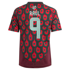 Raul Jimenez Mexico National Team Youth 2024 Home Replica Player Jersey Burgundy | Adidas Sale