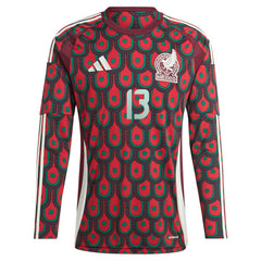 Guillermo Ochoa Mexico National Team 2024 Home Replica Player Long Sleeve Jersey Burgundy | Adidas discount