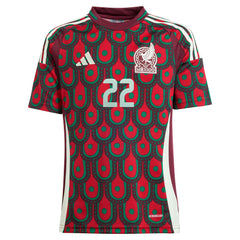 Hirving Lozano Mexico National Team Youth 2024 Home Replica Player Jersey Green | Adidas Sale