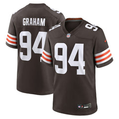 Mason Graham Cleveland Browns 2025 NFL Draft First Round Pick Game Jersey Brown | Nike for Sale