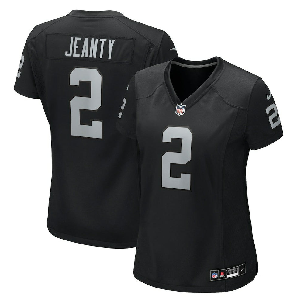 Ashton Jeanty Las Vegas Raiders Women's 2025 NFL Draft First Round Pick Team Game Jersey Black | Nike for Sale