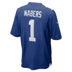 Malik Nabers New York Giants Player Game Jersey Royal | Nike for Sale
