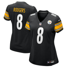 Aaron Rodgers Pittsburgh Steelers Women's Game Jersey Black | Nike for Sale