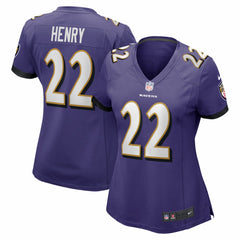 Derrick Henry Baltimore Ravens Women's Game Player Jersey Purple | Nike for Sale