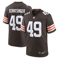Carson Schwesinger Cleveland Browns 2025 NFL Draft Game Jersey Brown | Nike for Sale
