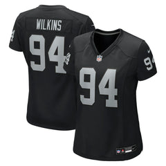 Christian Wilkins Las Vegas Raiders Women's Team Game Jersey Black | Nike for Sale