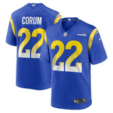 Blake Corum Los Angeles Rams Game Player Jersey Royal | Nike for Sale
