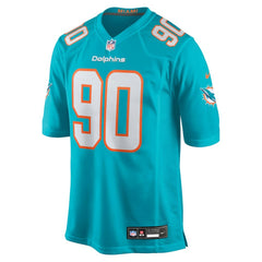 Kenneth Grant Miami Dolphins 2025 NFL Draft First Round Pick Game Jersey Aqua | Nike for Sale