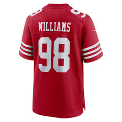 Mykel Williams San Francisco 49ers 2025 NFL Draft First Round Pick Game Jersey Scarlet | Nike for Sale
