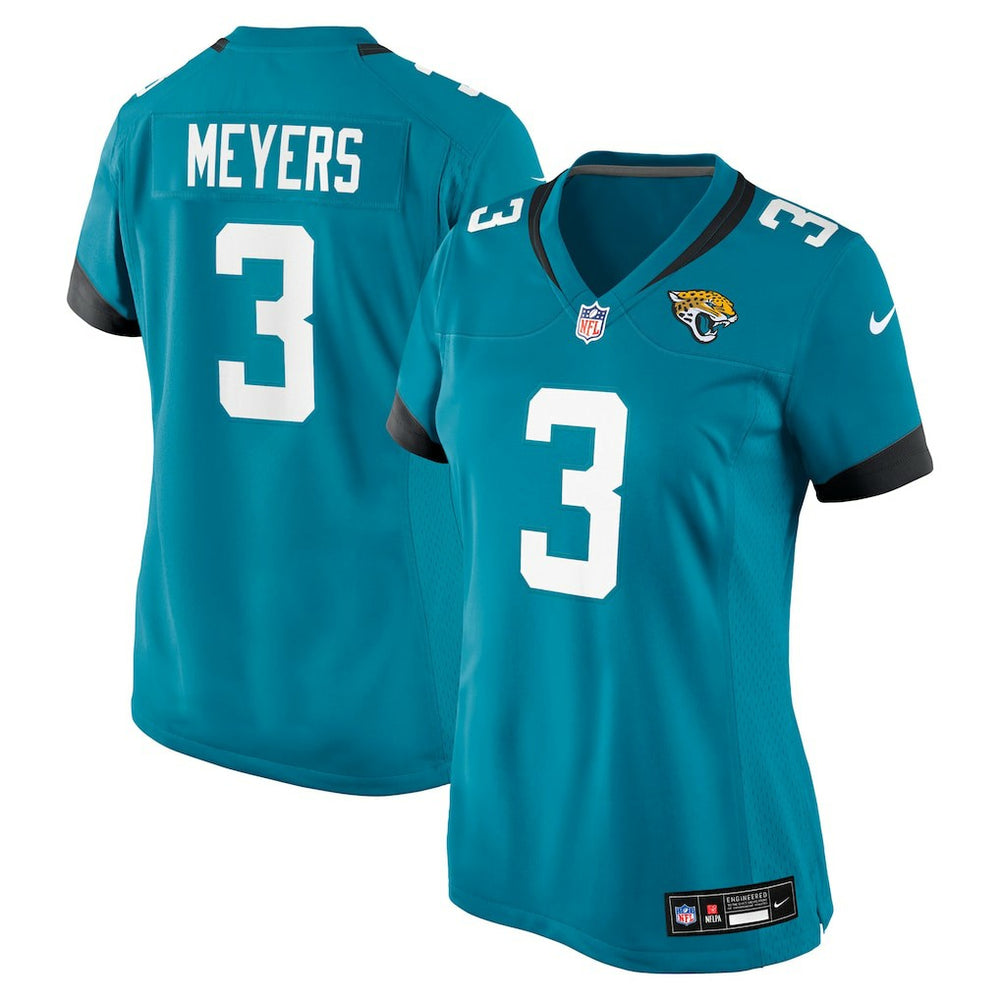 Jakobi Meyers Jacksonville Jaguars Women's Team Game Jersey Teal | Nike for Sale