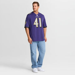 Dre'Mont Jones Baltimore Ravens Team Game Jersey Purple | Nike for Sale