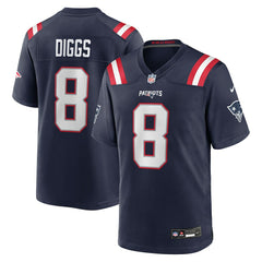 Stefon Diggs New England Patriots Game Jersey Navy | Nike for Sale