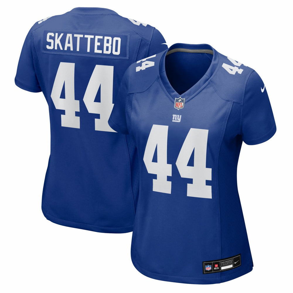 Cam Skattebo New York Giants Women's Team Game Player Jersey Royal | Nike for Sale