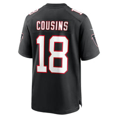 Kirk Cousins Atlanta Falcons Alternate Game Player Jersey Black | Nike for Sale