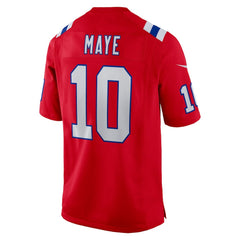 Drake Maye New England Patriots Player Game Jersey Red | Nike for Sale