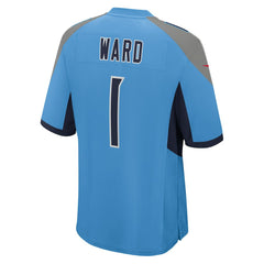 Cameron Ward Tennessee Titans 2025 NFL Draft First Round Pick Game Jersey Light Blue | Nike for Sale