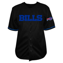 Josh Allen Buffalo Bills Big & Tall Baseball Button-Up Shirt Black | Fanatics