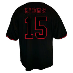 Patrick Mahomes Kansas City Chiefs Big & Tall Baseball Button-Up Shirt Black | Fanatics