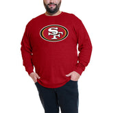 Christian McCaffrey San Francisco 49ers Big & Tall Thermal Waffle Long Sleeve T-Shirt Scarlet | Fanatics