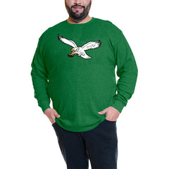 Jalen Hurts Philadelphia Eagles Big & Tall Thermal Waffle Long Sleeve T-Shirt Kelly Green | Fanatics