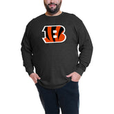 Joe Burrow Cincinnati Bengals Big & Tall Thermal Waffle Long Sleeve T-Shirt Black | Fanatics