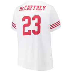 Christian McCaffrey San Francisco 49ers Women's Plus Size Fashion Jersey White | Fanatics