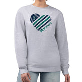 Seattle Mariners G-III 4Her by Carl Banks Women's Heart Logo Fleece Pullover Sweatshirt - MLB