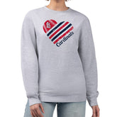 St. Louis Cardinals G-III 4Her by Carl Banks Women's Heart Logo Fleece Pullover Sweatshirt - MLB