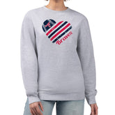 Atlanta Braves G-III 4Her by Carl Banks Women's Heart Logo Fleece Pullover Sweatshirt - MLB