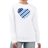Kansas City Royals G-III 4Her by Carl Banks Women's Heart Logo Fleece Pullover Sweatshirt - MLB