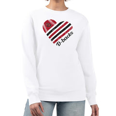 Arizona Diamondbacks G-III 4Her by Carl Banks Women's Heart Logo Fleece Pullover Sweatshirt - MLB