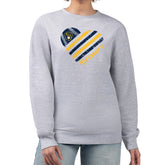 Milwaukee Brewers G-III 4Her by Carl Banks Women's Heart Logo Fleece Pullover Sweatshirt - MLB