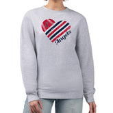 Los Angeles Angels G-III 4Her by Carl Banks Women's Heart Logo Fleece Pullover Sweatshirt - MLB