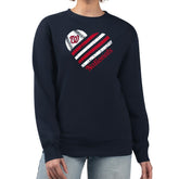 Washington Nationals G-III 4Her by Carl Banks Women's Heart Logo Fleece Pullover Sweatshirt - MLB