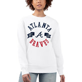 Atlanta Braves G-III 4Her by Carl Banks Women's Team Logo Fleece Pullover Sweatshirt - MLB