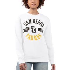 San Diego Padres G-III 4Her by Carl Banks Women's Team Logo Fleece Pullover Sweatshirt - MLB
