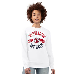 Washington Nationals G-III 4Her by Carl Banks Women's Team Logo Fleece Pullover Sweatshirt - MLB