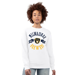 Milwaukee Brewers G-III 4Her by Carl Banks Women's Team Logo Fleece Pullover Sweatshirt - MLB