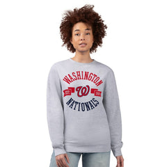 Washington Nationals G-III 4Her by Carl Banks Women's Team Logo Fleece Pullover Sweatshirt - MLB