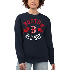 Boston Red Sox G-III 4Her by Carl Banks Women's Team Logo Fleece Pullover Sweatshirt - MLB