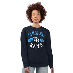 Tampa Bay Rays G-III 4Her by Carl Banks Women's Team Logo Fleece Pullover Sweatshirt - MLB