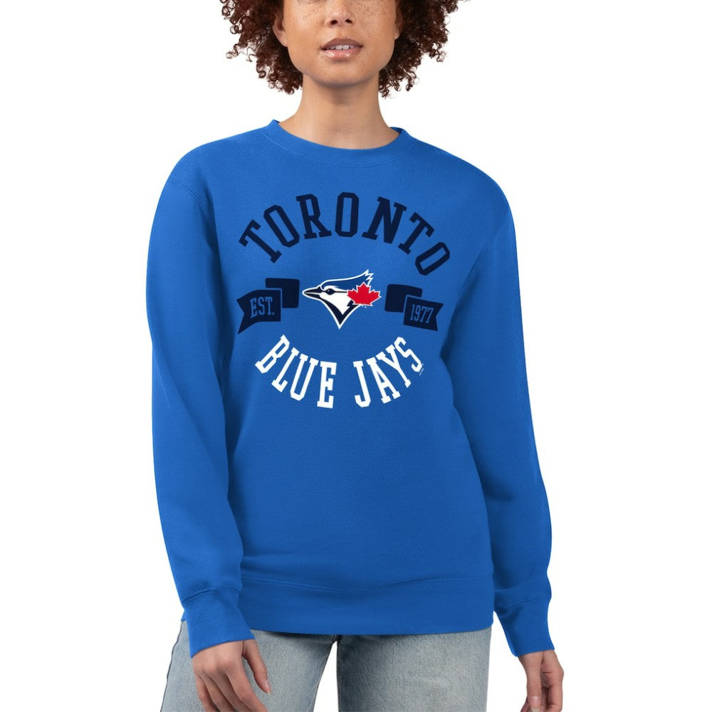 Toronto Blue Jays G-III 4Her by Carl Banks Women's Team Logo Fleece Pullover Sweatshirt - MLB