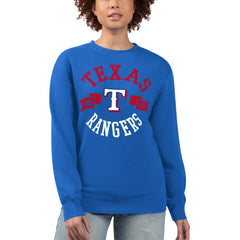 Texas Rangers G-III 4Her by Carl Banks Women's Team Logo Fleece Pullover Sweatshirt - MLB