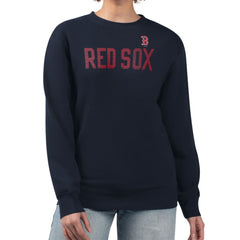 Boston Red Sox G-III 4Her by Carl Banks Women's Dot Print Team Logo Fleece Pullover Sweatshirt - MLB